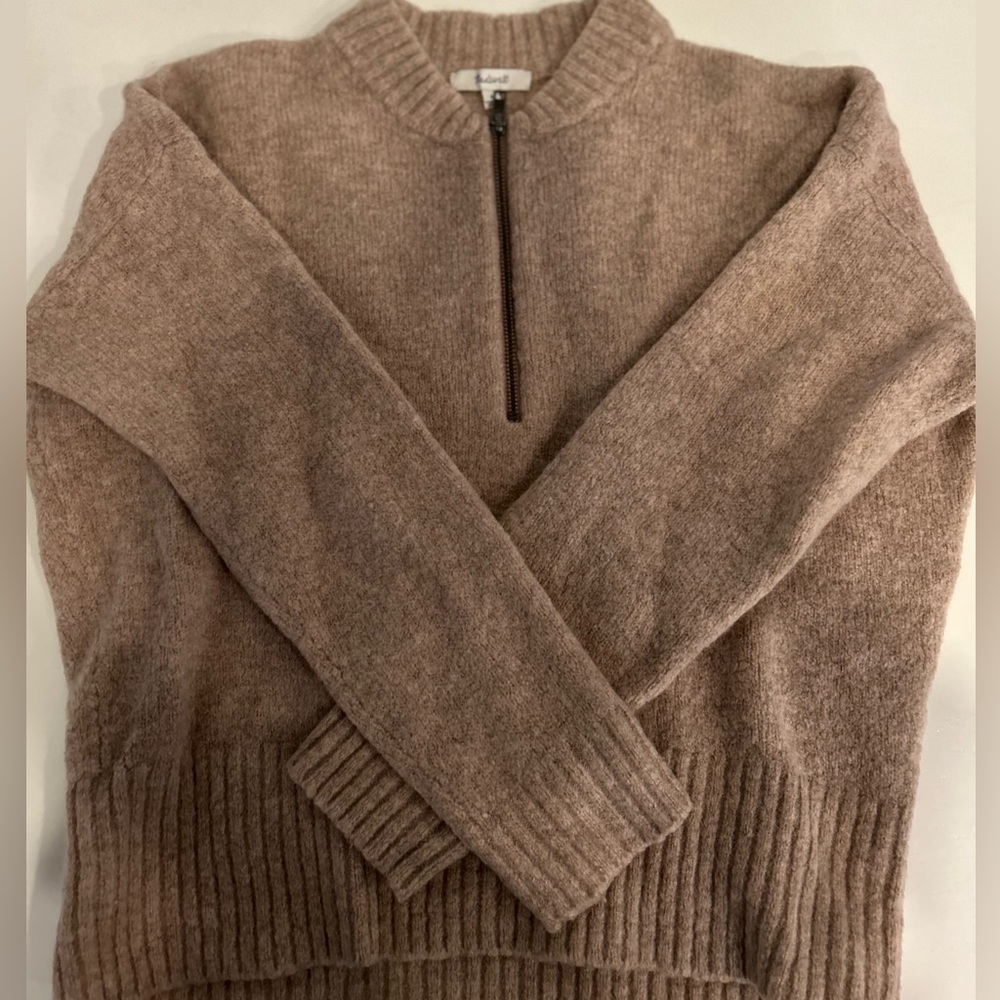 Madewell Women's York Half-Zip Pullover Sweater Small MA745